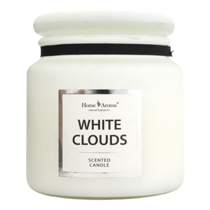 Svíčka vonná dekorativní WHITE CLOUDS 340g