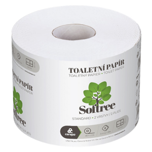 Toaletní papír Soft Tree EKO 1000, 2vrst. bílý EKO návin 56m