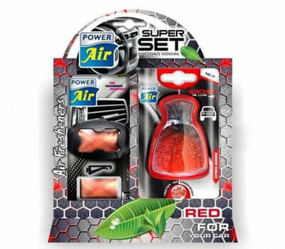 Power Air Super Set, dárkové balení vůní do auta, Red