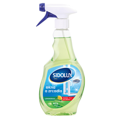 Sidolux Čistič oken s vůní citronové trávy 500ml