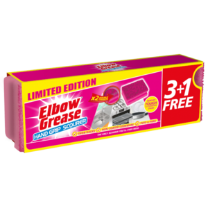 Elbow Grease Růžové houbičky na nádobí 4ks
