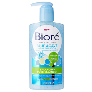 Biore pleťová mycí pěna Blue Agave a soda pro eliminaci pórů 200ml