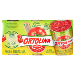 Ortolina Polpa drcená italská rajčata 3x400g