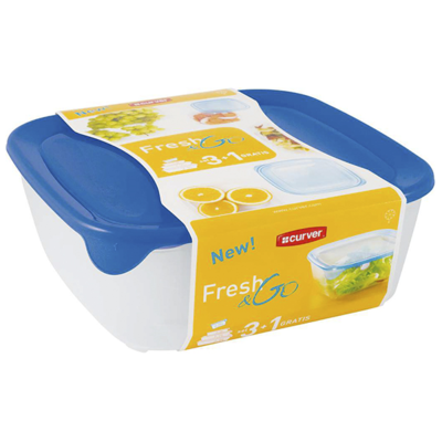Curver Fresh&Go sada misek na uchování potravin, 4 druhy