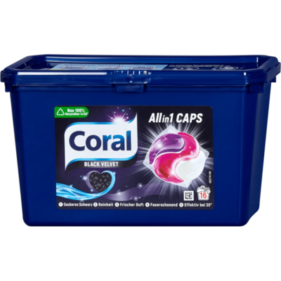 Coral Black Velvet prací kapsle na černé prádlo 16PD