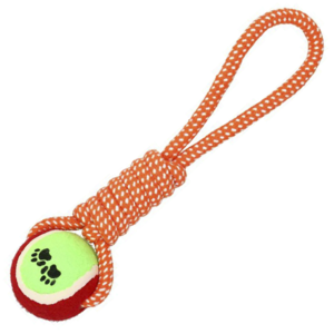 Psí hračka lano s míčkem 28cm