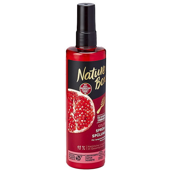 Nature Box neoplachovací balzám na barvené vlasy s olejem z granátového jablka 200ml