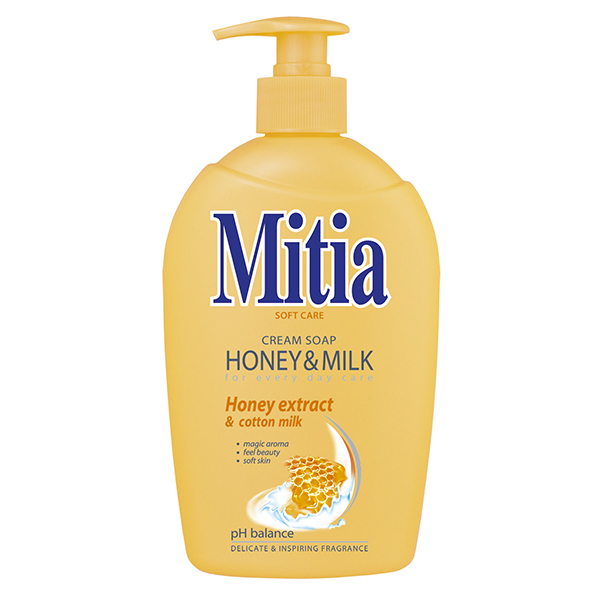 MITIA soft care Honey & Milk krémové mýdlo 500ml