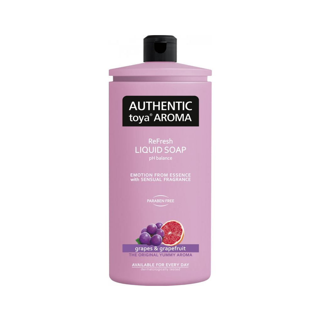 AUTHENTIC tekuté mýdlo AROMA grapes & grapefruit, náhradní náplň 600ml