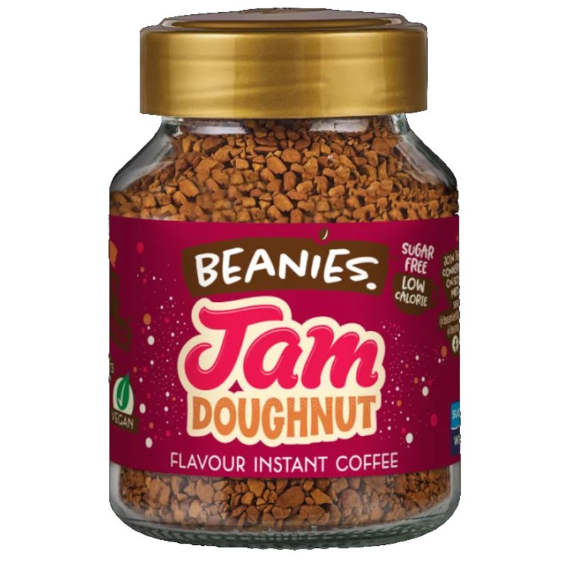Beanies ochucená instantní káva Jam Doughnut 50g