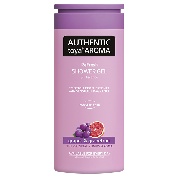 Authentic Toya Aroma Grapes & Grapefruit aromatický sprchový gel 400 ml