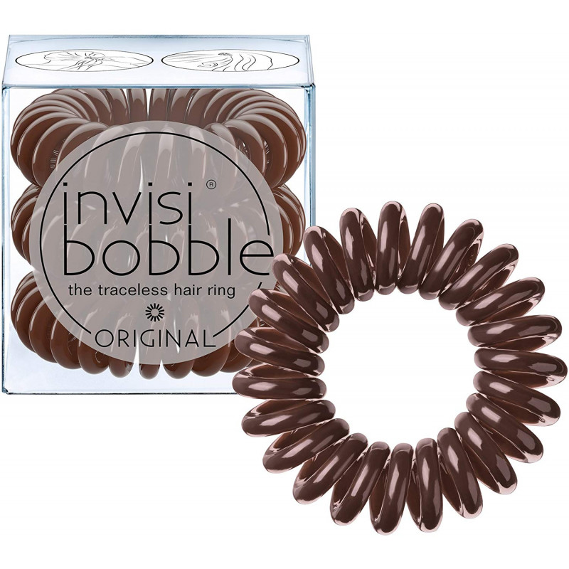 InvisiBobble Original sada gumiček do vlasů barva Brown Pretzel 3ks