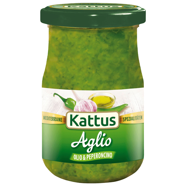 Kattus zelené pesto Aglio Olio e Peperoncino 190g