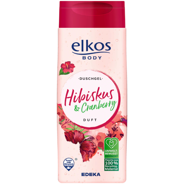 Elkos sprchový gel Ibišek a brusinky 300ml Elkos sprchový gel Ibišek a brusinky 300ml