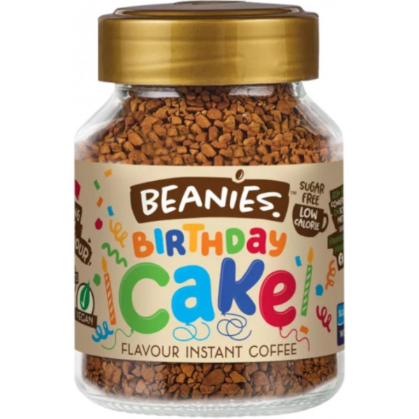 Beanies ochucená instatní káva Birthday Cake 50g