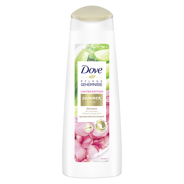 Dove vlasový šampón Letní rituál růžová voda z aloe vera 250ml