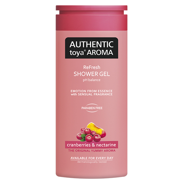 Authentic Toya Aroma Cranberries & Nectarine aromatický sprchový gel 400 ml