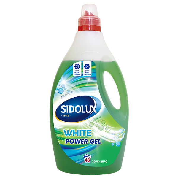 Sidolux Power White prací gel na bílé prádlo 1,92l 48PD