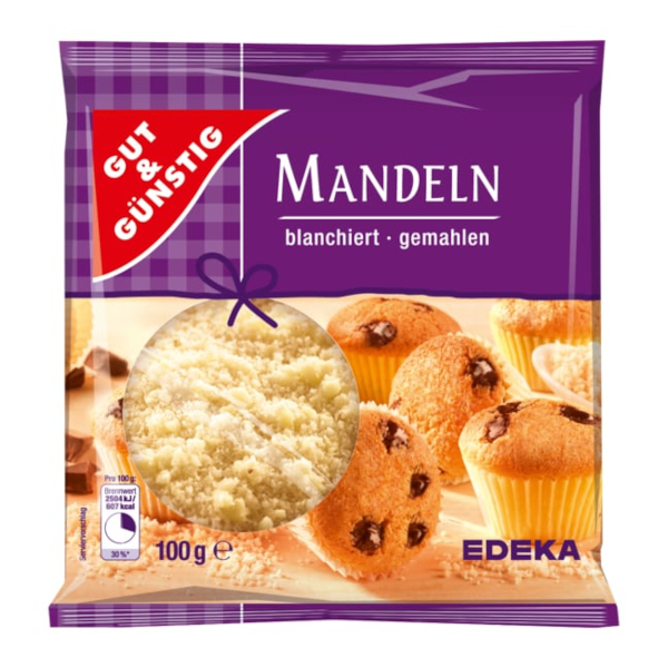 GG Mandle mleté, blanšírované vhodné na pečení 100g