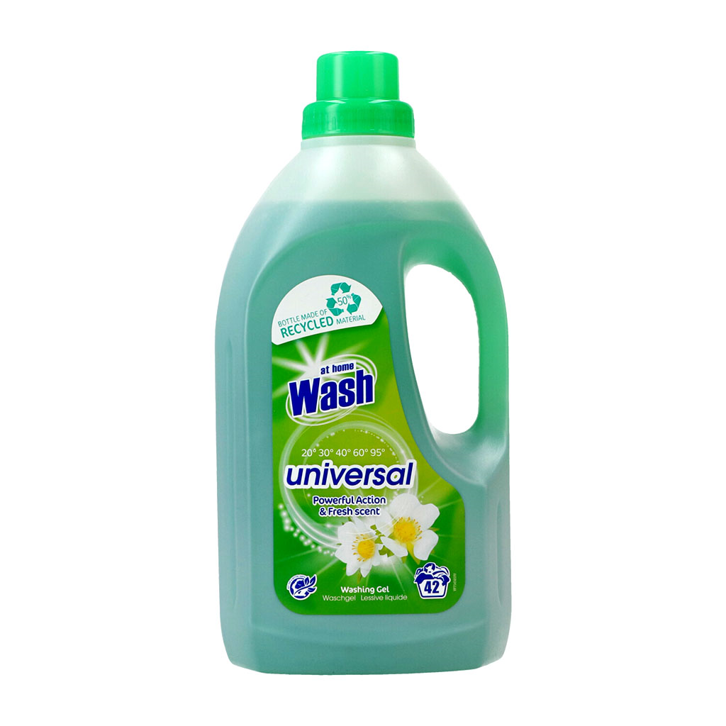 At Home Wash univerzální prací gel se svěží vůní 42PD 1,5l