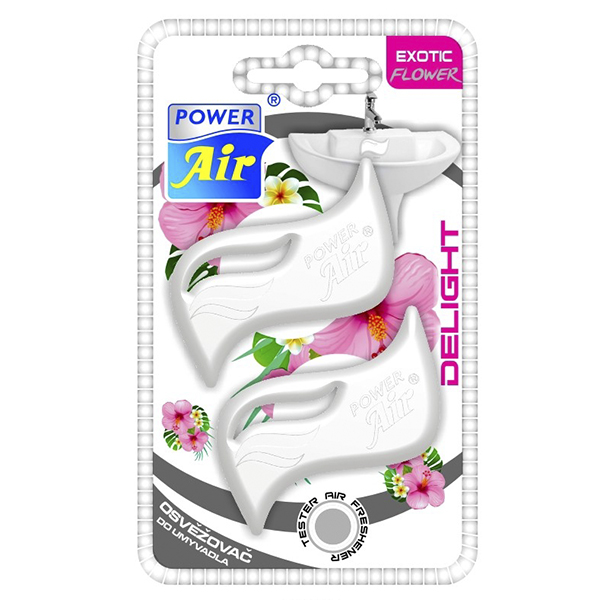 Power Air Delight Exotické květy osvěžovač do umyvadla 2 x 9,8 g