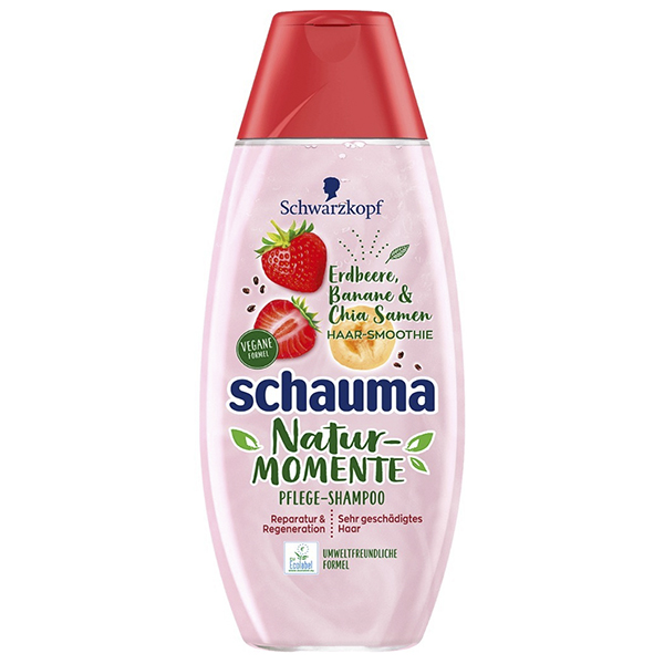 Schauma šampon Nature Moments Jahoda Banán s Chia Semínky 400ml