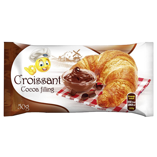 Croissant s jemným kakaovým krémem, 50g