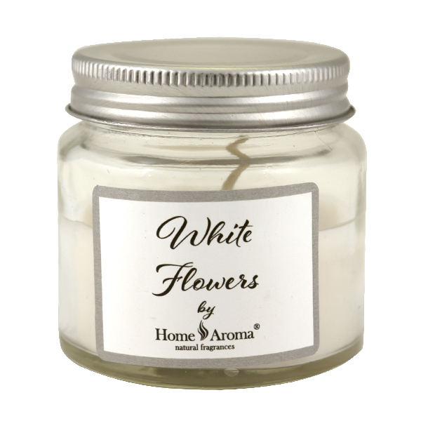 Svíčka vonná dekorativní White Flowers, 40g