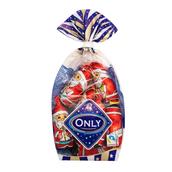 Only Čokoládové ozdoby na vánoční stromeček Santa 100g Only Čokoládové ozdoby na vánoční stromeček Santa 100g