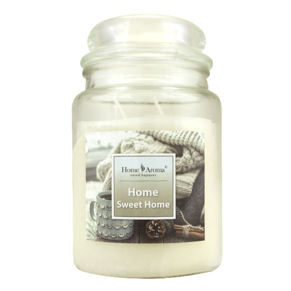 Svíčka vonná dekorativní HOME SWEET HOME, 540g