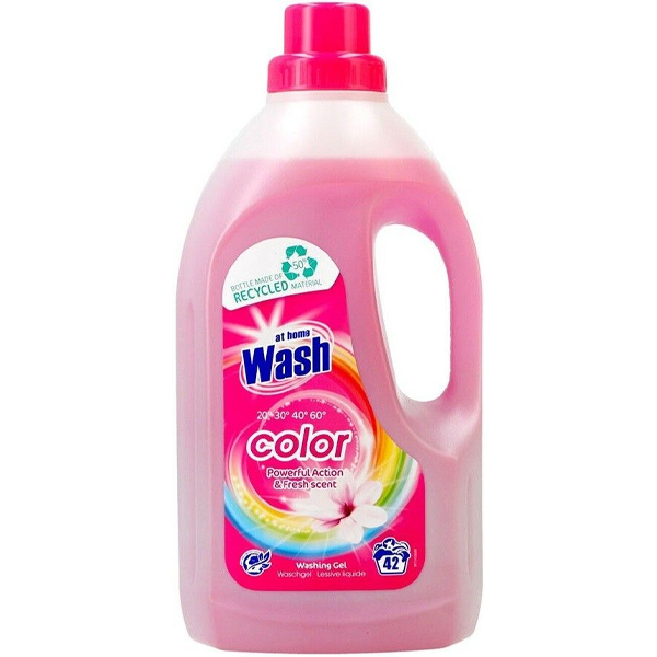 At Home Wash prací gel na na barevné prádlo vůně Fresh 42PD 1,5l