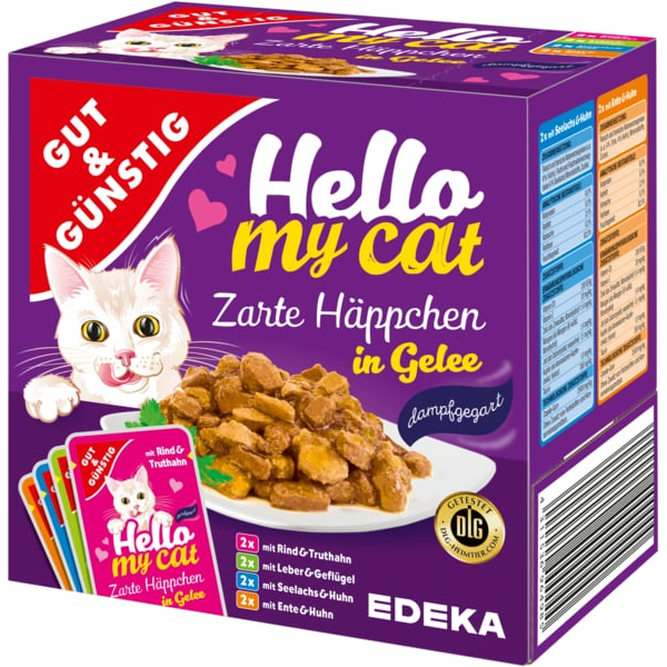 GG Hello my Cat masové kapsičky pro kočky mix 8x100g