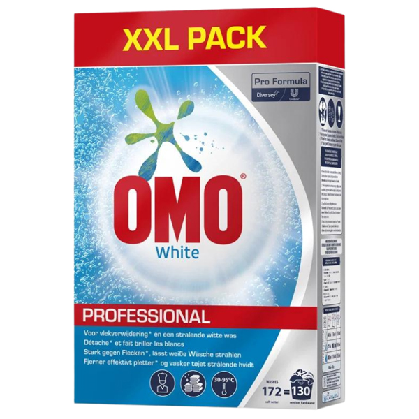 OMO Professional White XXL prací prášek na bílé prádlo 130PD 8,4kg