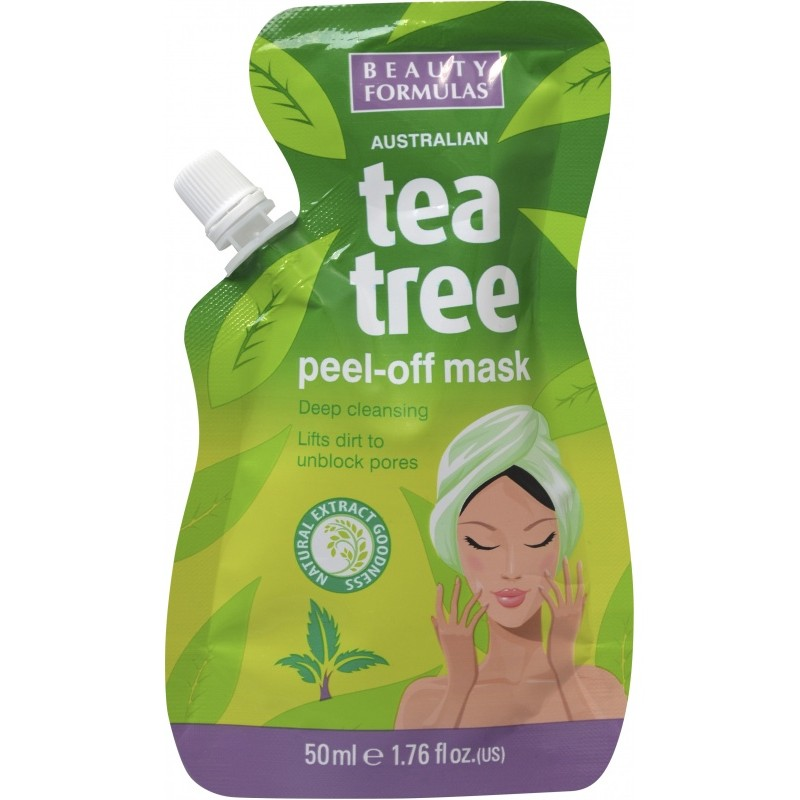 Beauty Formulas Tea Tree Peel Off hloubkově čistící maska 50ml