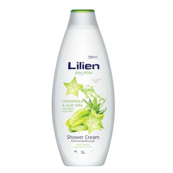 Lilien krémový sprchový gel Aloe Vera&Carambola 750ml